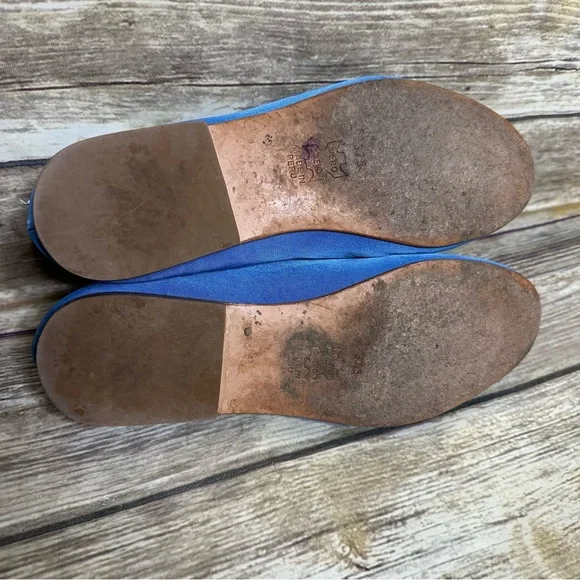 Caron Callahan Ellie Mary Jane Blue shoes 37.5 - Picture 8 of 9